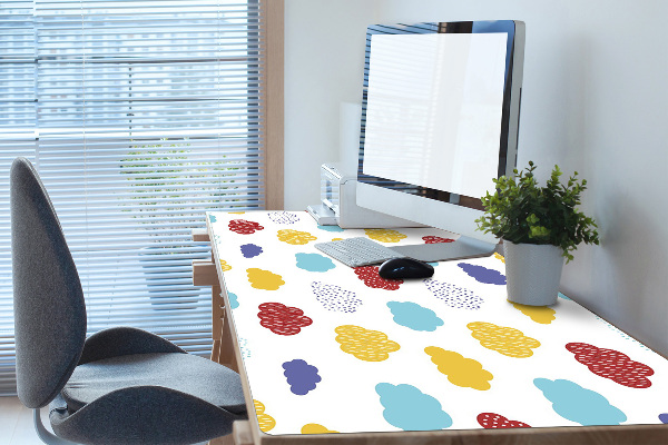 Desk pad colorful clouds
