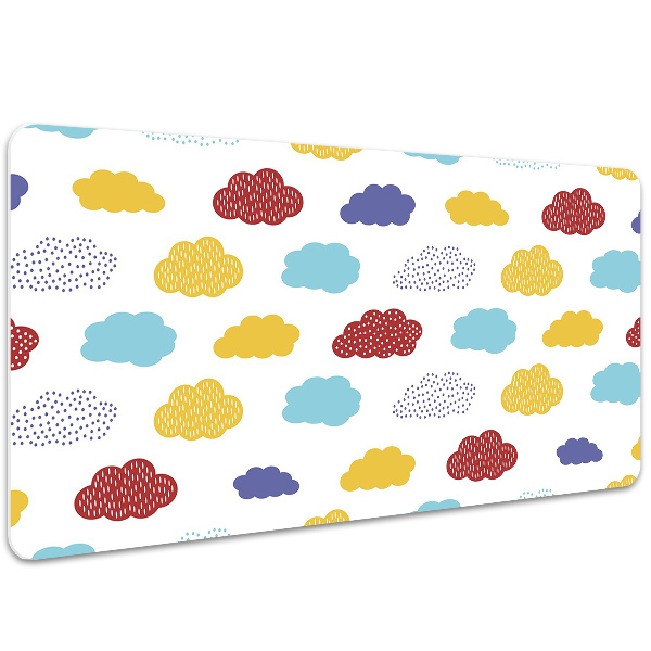 Desk pad colorful clouds