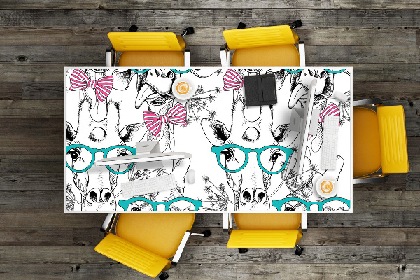 Full desk mat Hipster giraffe