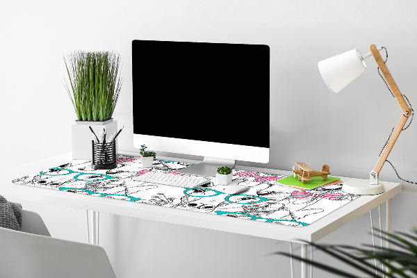 Full desk mat Hipster giraffe