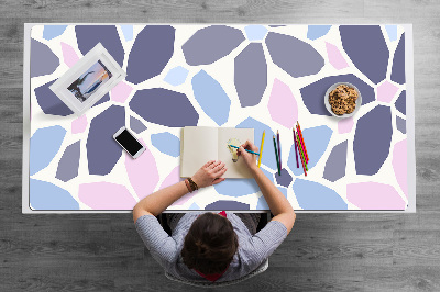 Desk mat geometric flowers