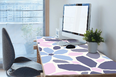 Desk mat geometric flowers