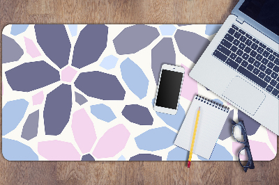 Desk mat geometric flowers