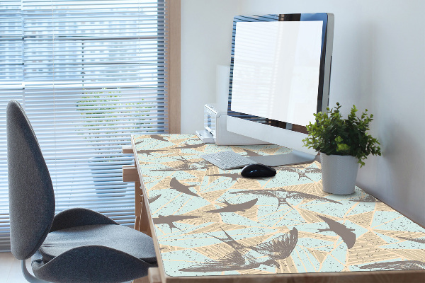Full desk pad flying swallows