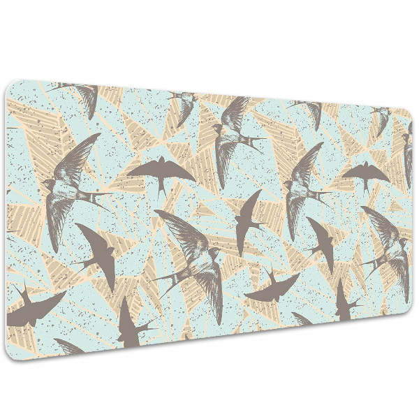 Full desk pad flying swallows