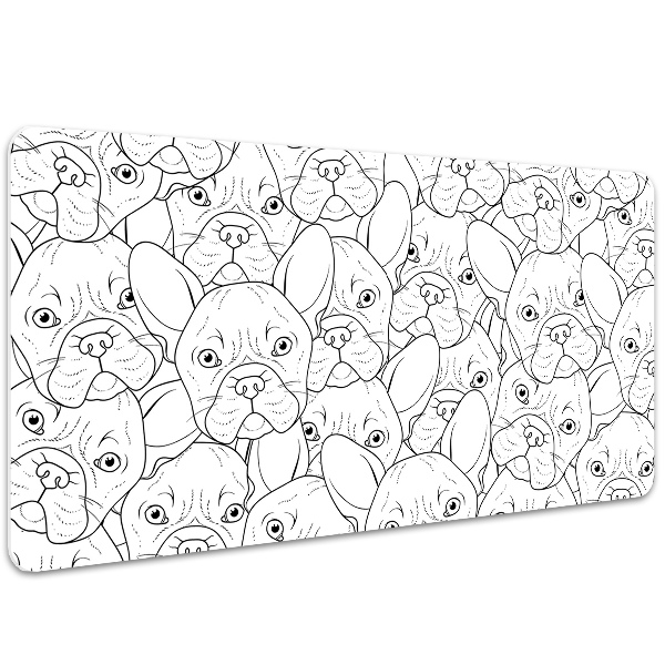 Large desk mat for children dog Bulldog