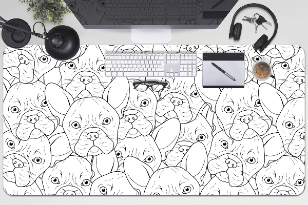 Large desk mat for children dog Bulldog
