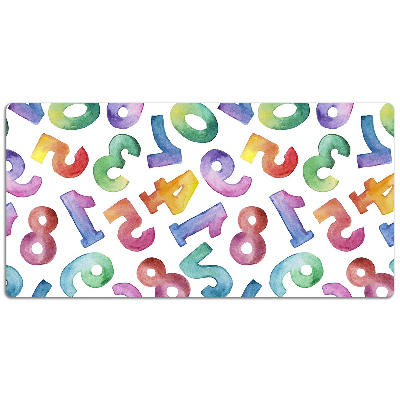 Full desk protector colorful letters