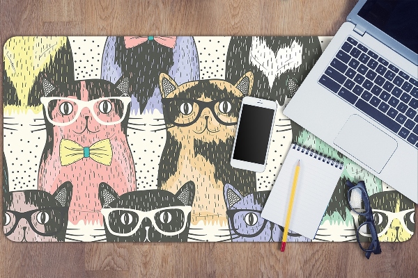 Large desk mat for children Cats
