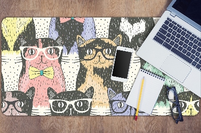 Large desk mat for children Cats