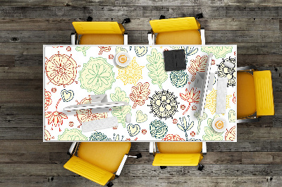 Full desk mat Flowers and Hearts