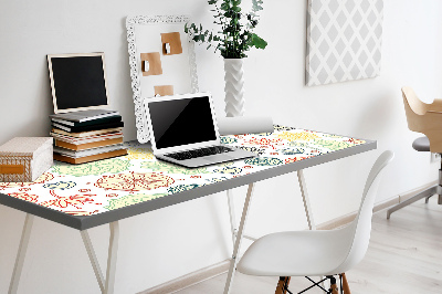 Full desk mat Flowers and Hearts