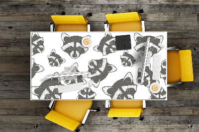 Large desk mat for children Raccoon