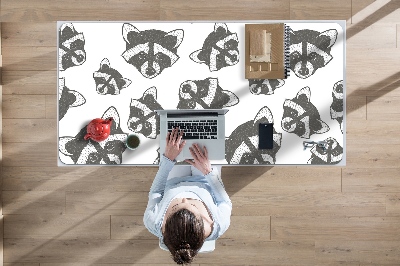 Large desk mat for children Raccoon
