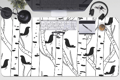 Full desk mat Birds and trees