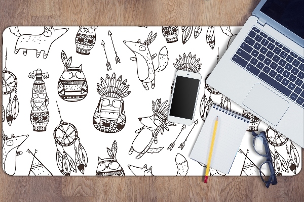 Large desk mat for children cartoon
