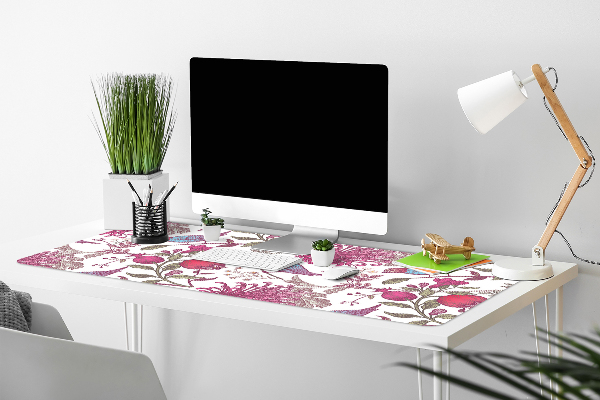 Full desk mat Birds and flowers