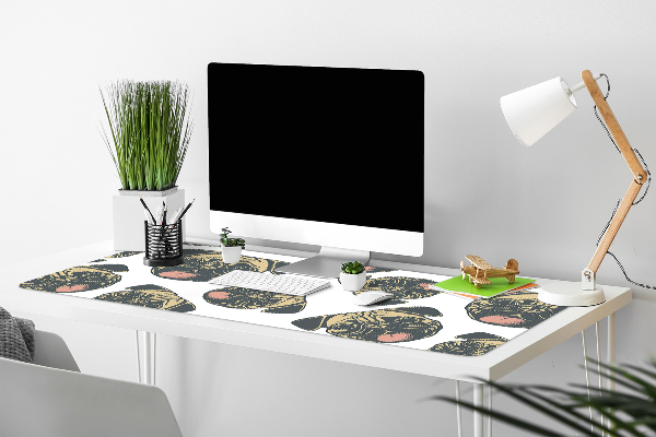 Large desk mat for children Pugs