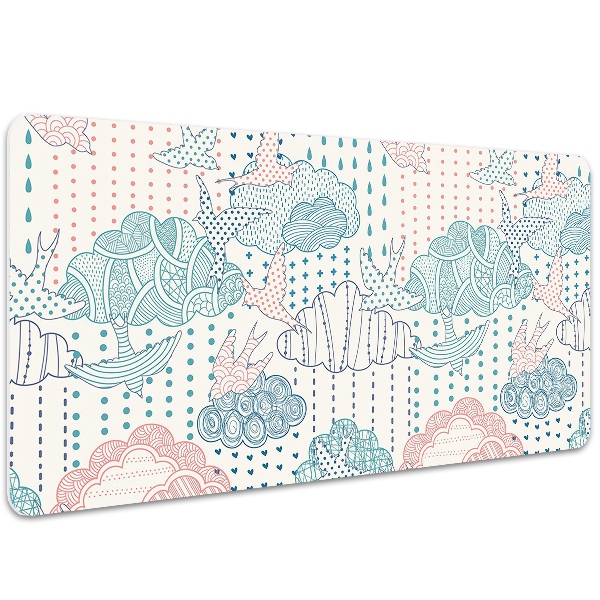 Desk pad Clouds and Dots