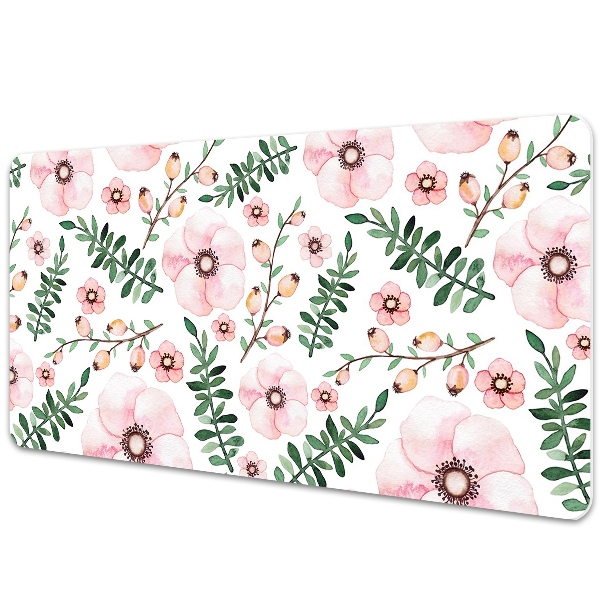 Large desk mat for children Flowers