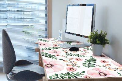 Large desk mat for children Flowers