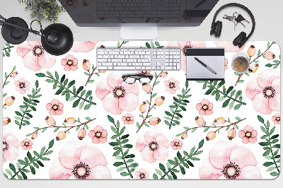 Large desk mat for children Flowers