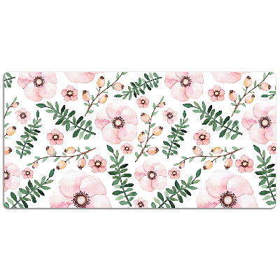 Large desk mat for children Flowers