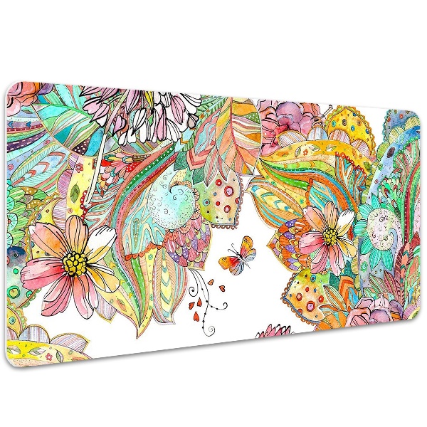 Large desk pad PVC protector mandala pattern
