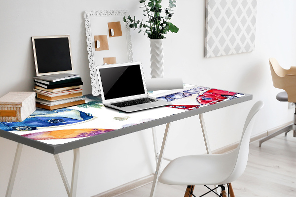Large desk pad PVC protector Surfer Beach