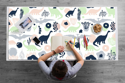 Large desk mat for children Dinosaurs