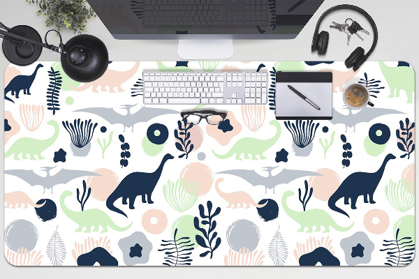 Large desk mat for children Dinosaurs