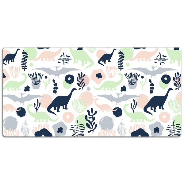 Large desk mat for children Dinosaurs