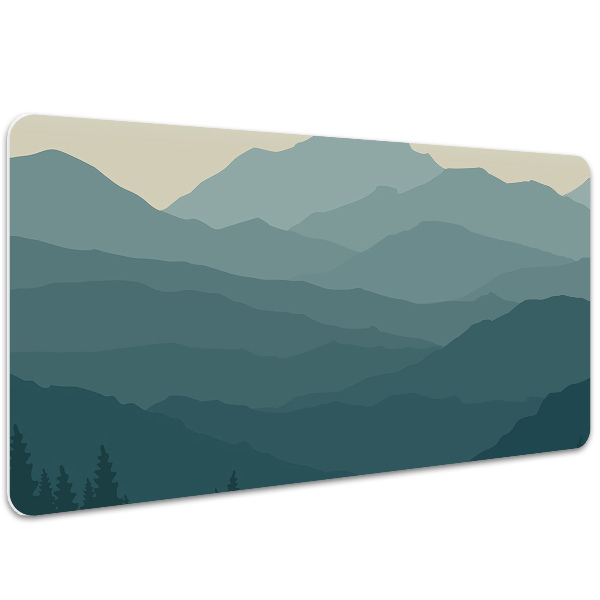 Large desk mat for children forest Mountains