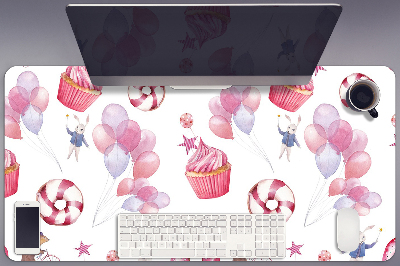 Full desk pad Sweets and balloons