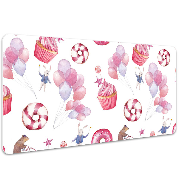 Full desk pad Sweets and balloons