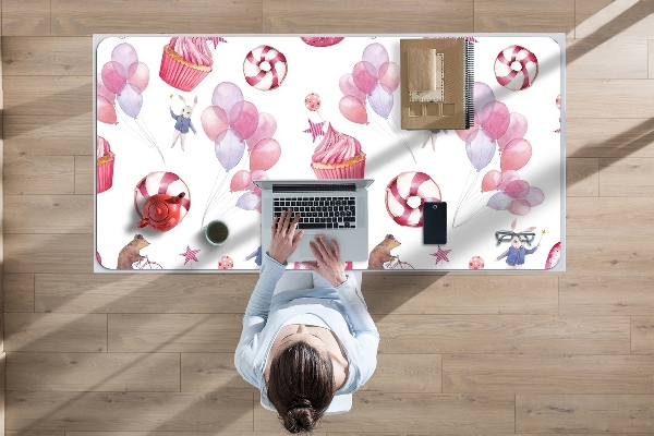 Full desk pad Sweets and balloons