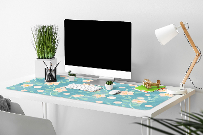 Full desk protector pastel flowers