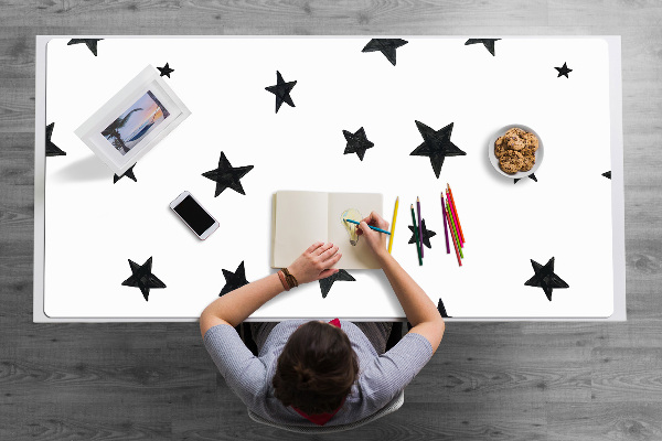 Large desk mat for children star
