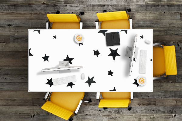 Large desk mat for children star