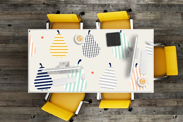 Large desk mat for children Pears
