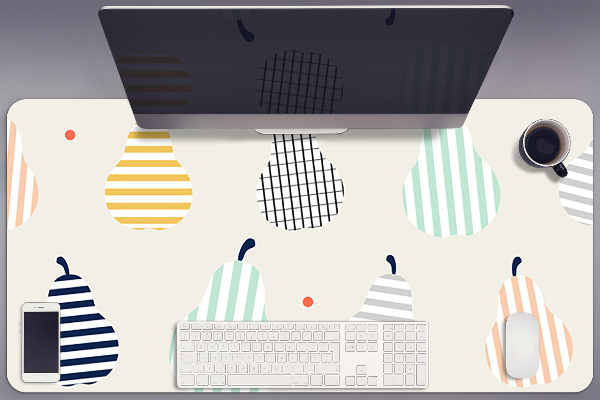 Large desk mat for children Pears