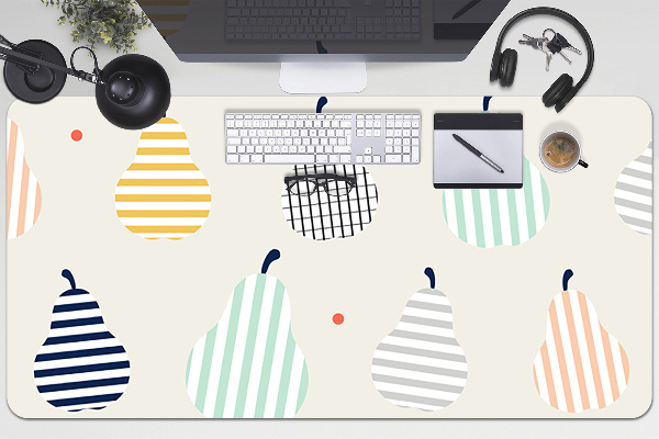 Large desk mat for children Pears