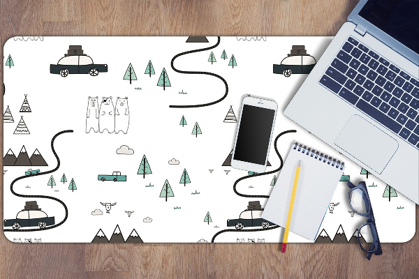 Large desk mat table protector Purpose of trip