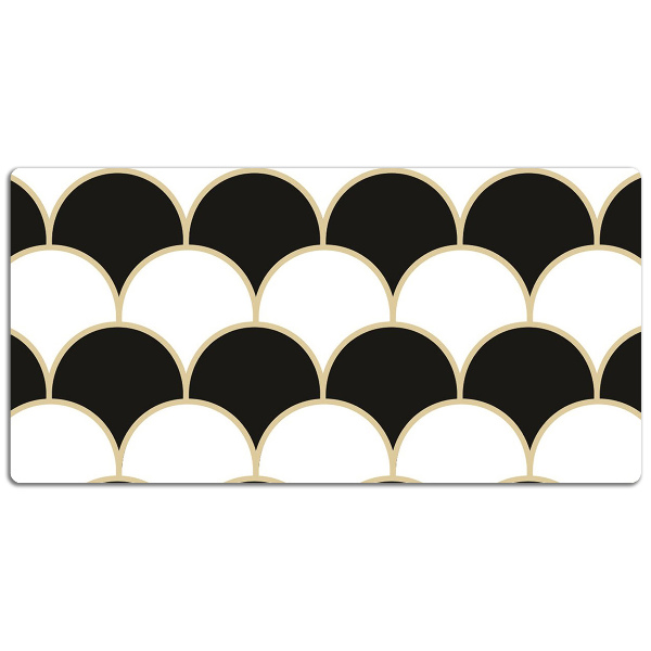 Large desk mat for children Fish scales