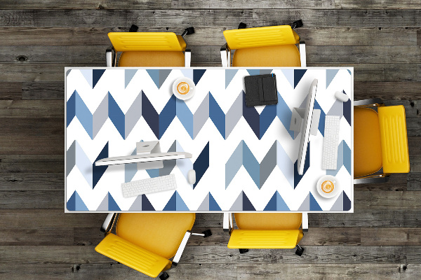 Large desk mat for children herringbone