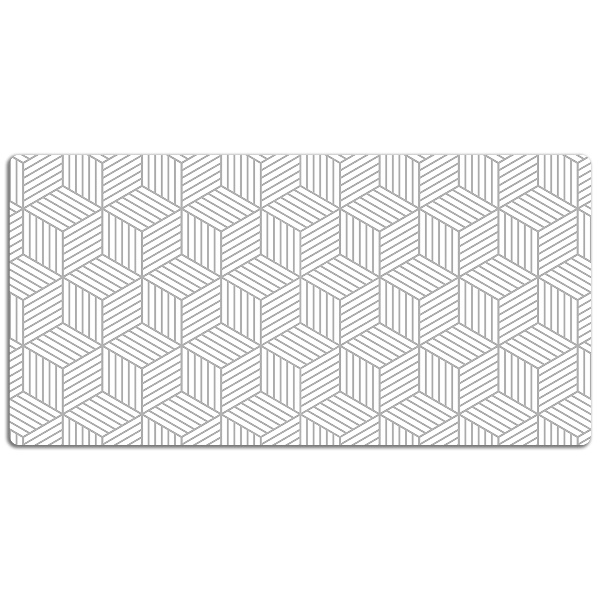 Full desk pad 3D cubes pattern
