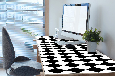 Large desk pad PVC protector Argyle pattern
