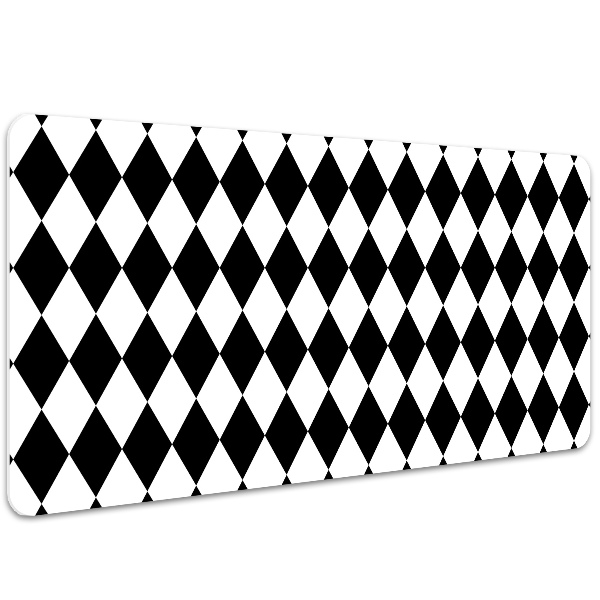 Large desk pad PVC protector Argyle pattern