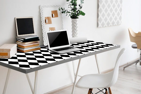 Large desk pad PVC protector Argyle pattern