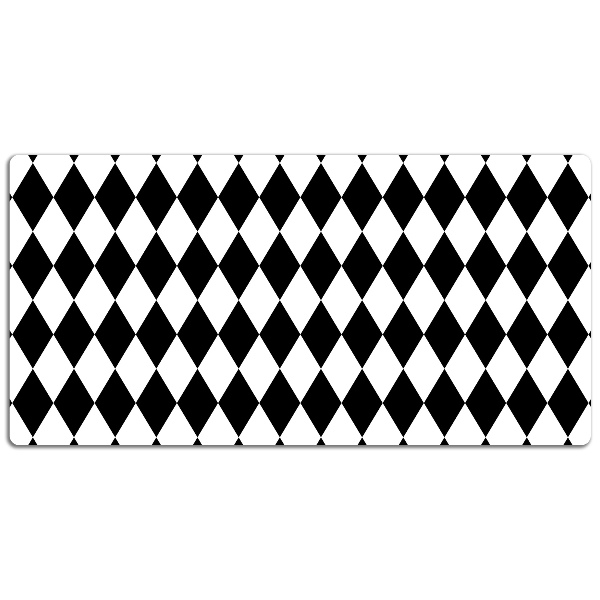 Large desk pad PVC protector Argyle pattern